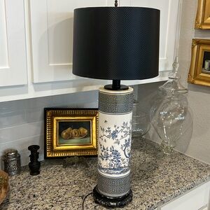 Antique Asian lamp ceramic